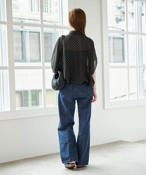 U by SPICK&SPAN(ユーバイスピックアンドスパン)の「《WEB限定 / 追加》ハイライズストレートデニム(デニムパンツ・レディース・ネイビー/ブルー・38/36)」の17枚目の写真