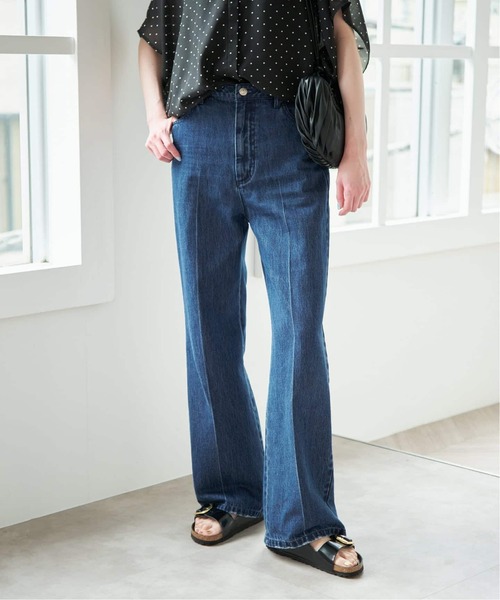 U by SPICK&SPAN(ユーバイスピックアンドスパン)の「《WEB限定 / 追加》ハイライズストレートデニム(デニムパンツ・レディース・ネイビー/ブルー・38/36)」の18枚目の写真