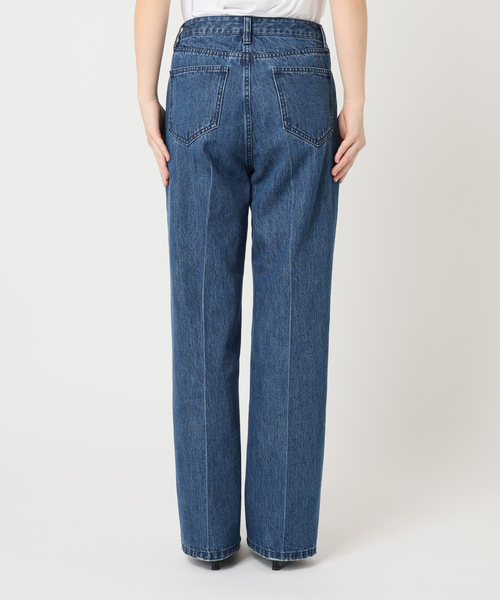 U by SPICK&SPAN(ユーバイスピックアンドスパン)の「《WEB限定 / 追加》ハイライズストレートデニム(デニムパンツ・レディース・ネイビー/ブルー・38/36)」の20枚目の写真