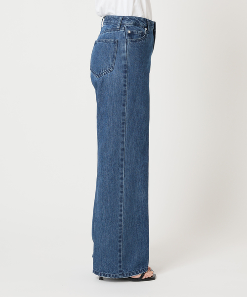 U by SPICK&SPAN(ユーバイスピックアンドスパン)の「《WEB限定 / 追加》ハイライズストレートデニム(デニムパンツ・レディース・ネイビー/ブルー・38/36)」の21枚目の写真