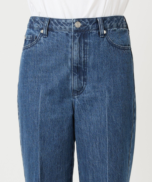 U by SPICK&SPAN(ユーバイスピックアンドスパン)の「《WEB限定 / 追加》ハイライズストレートデニム(デニムパンツ・レディース・ネイビー/ブルー・38/36)」の22枚目の写真