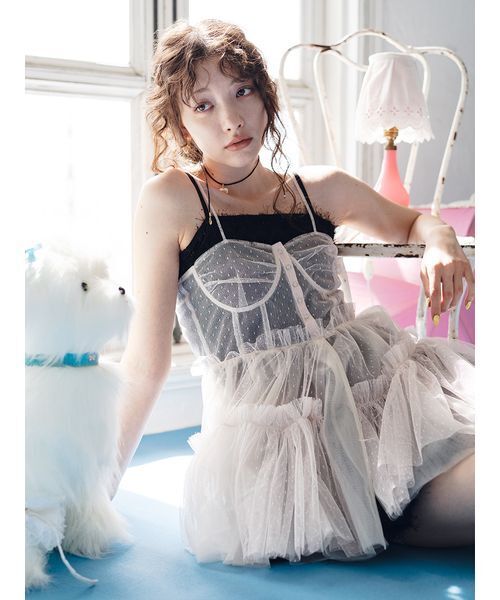 FURFUR(ファーファー)の「チュチュビスチェチュニック(その他トップス・レディース・ブラック/ライトピンク/ブルー・F)」の3枚目の写真