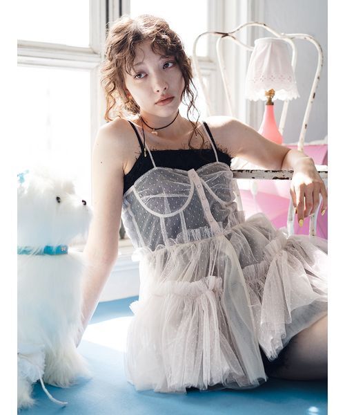 FURFUR(ファーファー)の「チュチュビスチェチュニック(その他トップス・レディース・ブラック/ライトピンク/ブルー・F)」の4枚目の写真