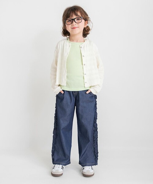 BRANSHES(ブランシェス)の「【接触冷感】ライトデニムパンツ(デニムパンツ・キッズ・サックスブルー/ネイビー/ブルー・140/150/80/130/120/100/90/110)」の12枚目の写真