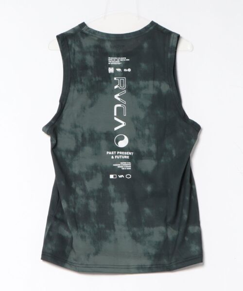 RVCA(ルーカ)の「RVCA/ルーカ タンクトップ ロゴ バックプリント 速乾 軽量 ストレッチ BG04A354(タンクトップ・メンズ・ブラック×ブラック/グレー/ブラック×ホワイト・S/L/M)」の4枚目の写真