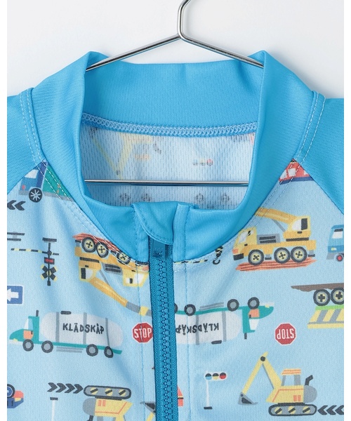 kladskap(クレードスコープ)の「【SWIM】乗り物柄長袖ラッシュガード【UVカット】(水着・キッズ・サックスブルー・S(90-100cm)/M(105-115cm)/L(120-130cm))」の3枚目の写真