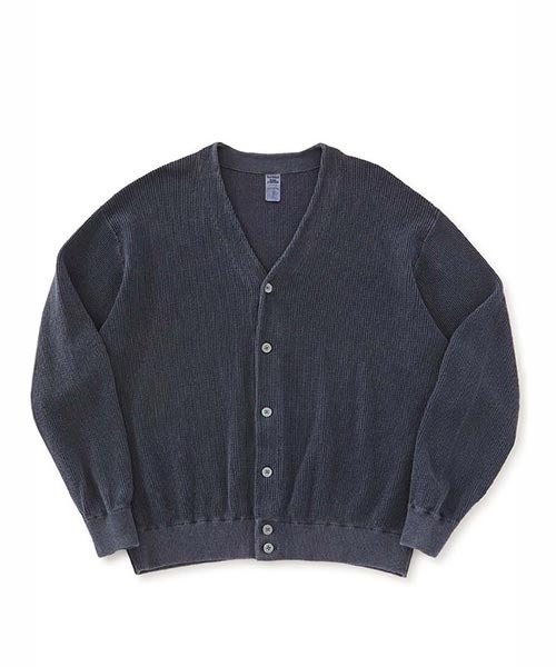 HIGH! STANDARD（ハイスタンダード）の「Healthknit × HIGH! STANDARD /コットンニット カーディガン（カーディガン/ボレロ・メンズ・アイボリー/ブラック/イエロー/ネイビー・M/L）」の3枚目の写真