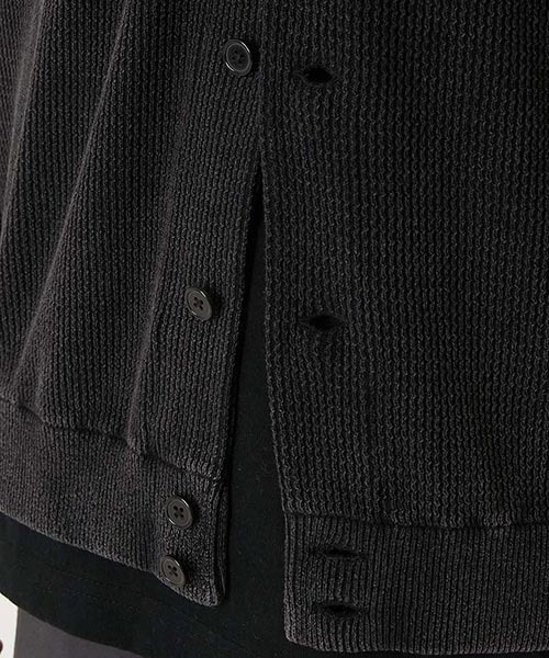 HIGH! STANDARD（ハイスタンダード）の「Healthknit × HIGH! STANDARD /コットンニット カーディガン（カーディガン/ボレロ・メンズ・アイボリー/ブラック/イエロー/ネイビー・M/L）」の11枚目の写真