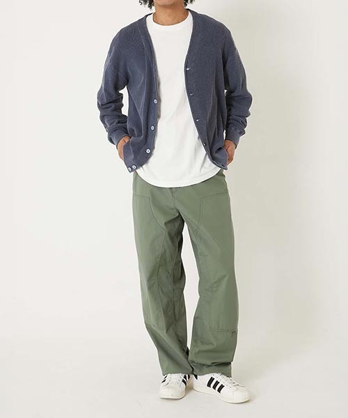 HIGH! STANDARD（ハイスタンダード）の「Healthknit × HIGH! STANDARD /コットンニット カーディガン（カーディガン/ボレロ・メンズ・アイボリー/ブラック/イエロー/ネイビー・M/L）」の18枚目の写真