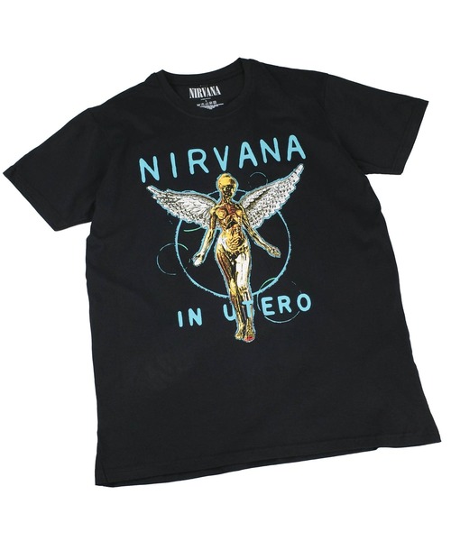 セール】【ROCK-OFF】【PREMIUM】NIRVANA IN UTERO NEON T-SHIRTS（T