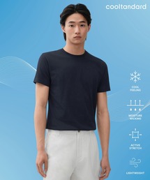 [クールタンダード] スリムクルーネックTシャツ [ネイビー]
