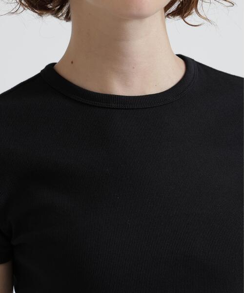 AVIREX(アヴィレックス)の「《DAILY/WOMAN》 S/S CREW NECK T-SHIRT(Tシャツ/カットソー・レディース・ホワイト/ブラック・M/S)」の8枚目の写真