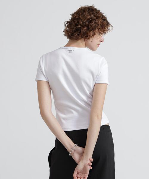 AVIREX(アヴィレックス)の「《DAILY/WOMAN》 S/S CREW NECK T-SHIRT(Tシャツ/カットソー・レディース・ホワイト/ブラック・M/S)」の18枚目の写真