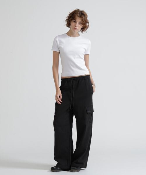 AVIREX(アヴィレックス)の「《DAILY/WOMAN》 S/S CREW NECK T-SHIRT(Tシャツ/カットソー・レディース・ホワイト/ブラック・M/S)」の19枚目の写真