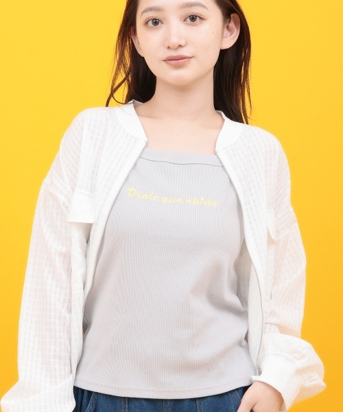 チチカカ(チチカカ)の「Orale! CICA刺繍キャミソール(キャミソール・レディース・ブラック/グレー/ホワイト・FREE)」の3枚目の写真