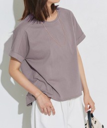 汗ジミ防止ターンバックオーバーTシャツ