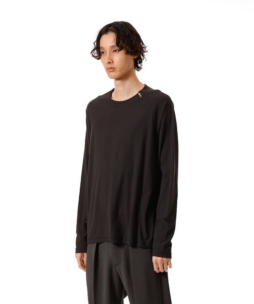 ATTACHMENT（アタッチメント）の「37/1 ラフィージャージー ラグランスリーブ TEE / 37/1 RAFFY JERSEY RAGLAN SLEEVE TEE（Tシャツ/カットソー・メンズ・ブラック/ホワイト/ライトグリーン・1/3/2/4）」の5枚目の写真