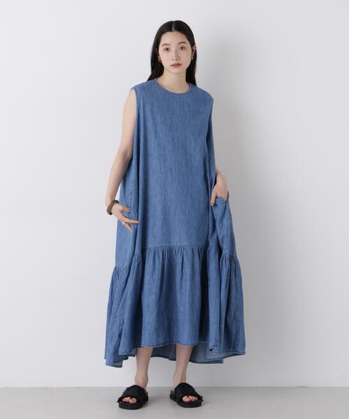 Healthy denim(ヘルシーデニム)の「Healthy DENIM/Pitaya(ワンピース・レディース・ブルー・0/1)」の1枚目の写真