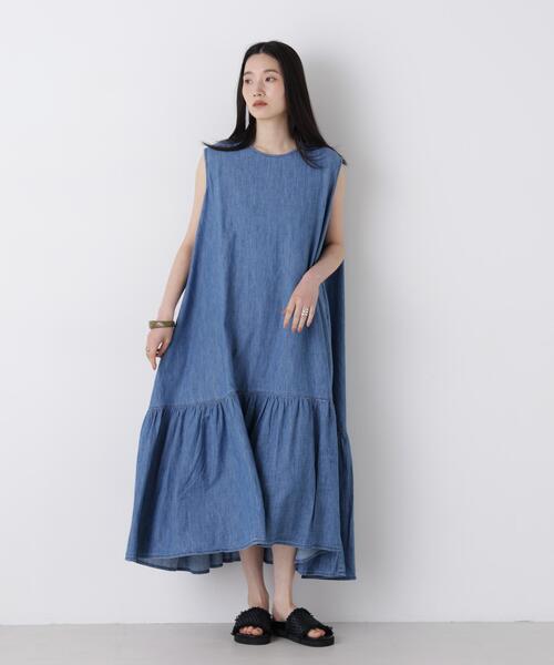 Healthy denim(ヘルシーデニム)の「Healthy DENIM/Pitaya(ワンピース・レディース・ブルー・0/1)」の4枚目の写真