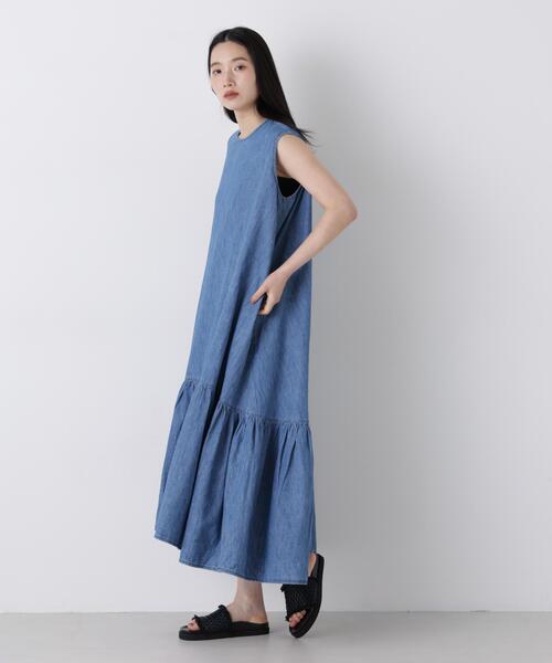 Healthy denim(ヘルシーデニム)の「Healthy DENIM/Pitaya(ワンピース・レディース・ブルー・0/1)」の5枚目の写真