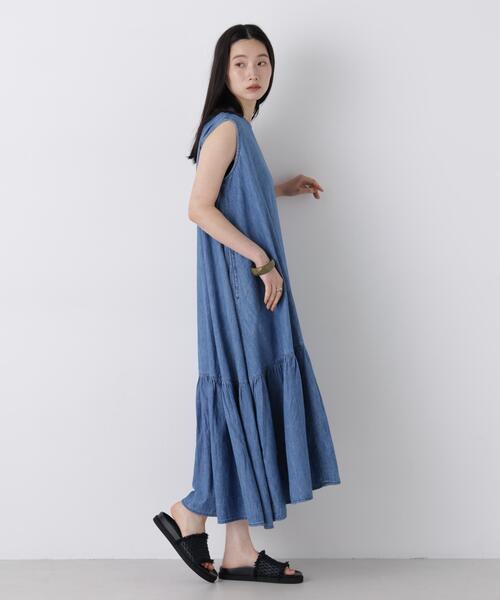 Healthy denim(ヘルシーデニム)の「Healthy DENIM/Pitaya(ワンピース・レディース・ブルー・0/1)」の6枚目の写真
