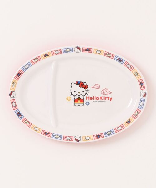 sanrio(サンリオ)の「〈SANRIO/サンリオ〉 ハローキティ 町中華 メラミンギョーザ皿 MCH3(食器・レディース・レッド・ONE SIZE)」の5枚目の写真