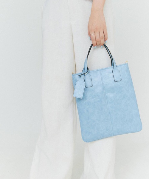 BLUE×PALANG（ブルーパラン）の「NUANCE PC TOTE BAG（トートバッグ・レディース・ライトブルー/ネイビー・FREE）」の14枚目の写真