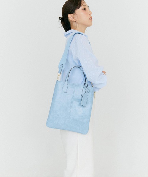 BLUE×PALANG（ブルーパラン）の「NUANCE PC TOTE BAG（トートバッグ・レディース・ライトブルー/ネイビー・FREE）」の15枚目の写真