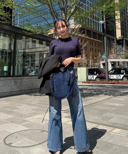 BLUE×PALANG（ブルーパラン）の「NUANCE PC TOTE BAG（トートバッグ・レディース・ライトブルー/ネイビー・FREE）」の6枚目の写真