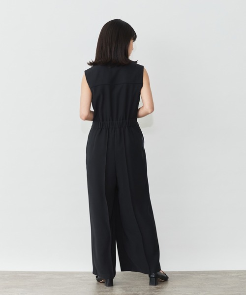 Sirin(シリン)の「ノースリカシュクールオールインワン【2サイズ展開】(つなぎ/オールインワン・レディース・ベージュ/ネイビー・XS/S)」の5枚目の写真