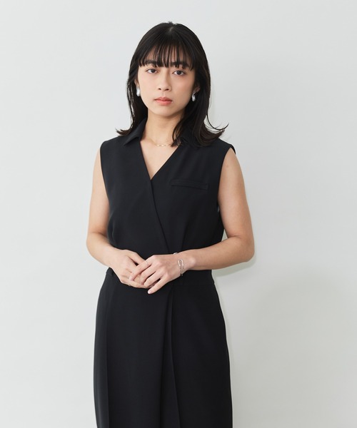 Sirin(シリン)の「ノースリカシュクールオールインワン【2サイズ展開】(つなぎ/オールインワン・レディース・ベージュ/ネイビー・XS/S)」の8枚目の写真