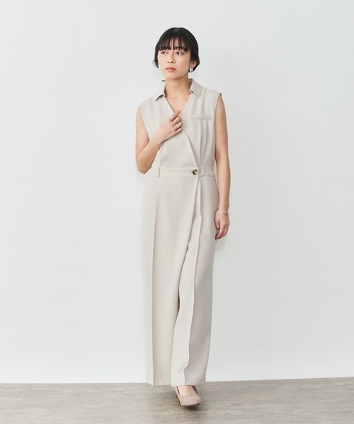 Sirin(シリン)の「ノースリカシュクールオールインワン【2サイズ展開】(つなぎ/オールインワン・レディース・ベージュ/ネイビー・XS/S)」の20枚目の写真