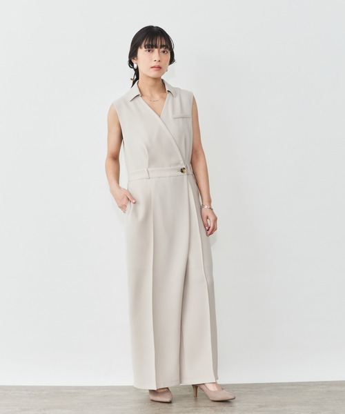 Sirin(シリン)の「ノースリカシュクールオールインワン【2サイズ展開】(つなぎ/オールインワン・レディース・ベージュ/ネイビー・XS/S)」の22枚目の写真