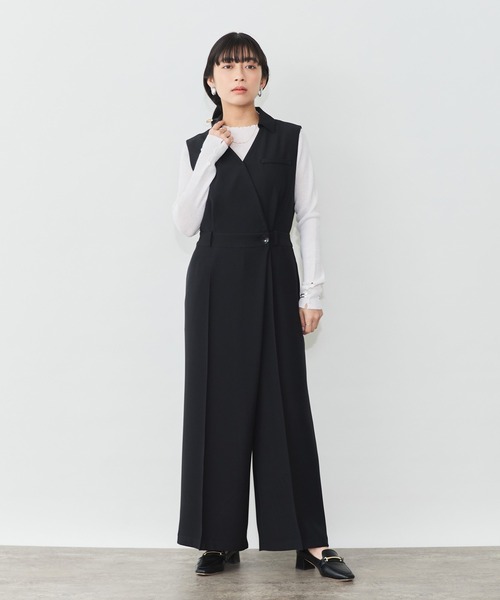 Sirin(シリン)の「ノースリカシュクールオールインワン【2サイズ展開】(つなぎ/オールインワン・レディース・ベージュ/ネイビー・XS/S)」の18枚目の写真