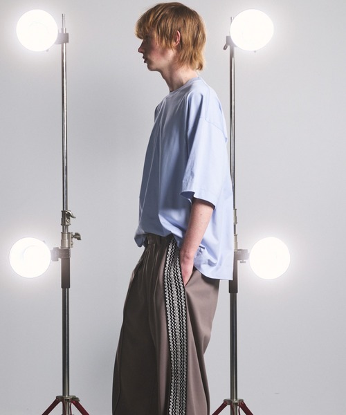 MAISON SPECIAL(メゾンスペシャル)の「《UNISEX》Suvin GIZA Cotton Prime-Over Short-sleeved T-shirt/スヴィンギザコットンプライムオーバーショートスリーブTシャツ【MAISON SPECIAL/メゾンスペシャル】(Tシャツ/カットソー・メンズ・ブラック/モカ/ピンク/ホワイト/ライトブルー・1/0/2)」の13枚目の写真