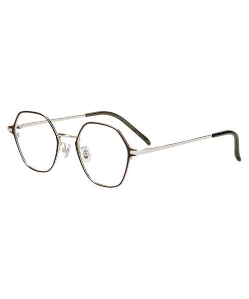 Zoff（ゾフ）の「ウェリントン型 メガネ｜軽量 メタル 高級感 眼鏡 検眼調整 伊達メガネ 度付きレンズ交換 度あり 度なし メンズ ユニセックス おしゃれ 読書 ビジネス｜Zoff｜FASHION（メガネ・レディース・ブラウン系その他4/ブラック/ワインレッド/グレー・FREE）」の5枚目の写真