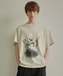 [COLLECTION LINE] シェドウスワンウォッシュド半袖Tシャツアイボリー