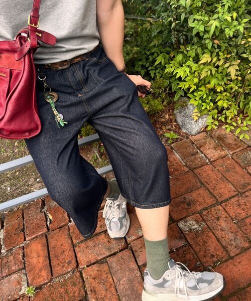 DWSE(ディーダブリューエスイー)の「ウォッシュドデニムバermudaパンツ(インディゴブルー)(その他パンツ・メンズ・その他・SMALL/MEDIUM/LARGE/X-LARGE)」の6枚目の写真