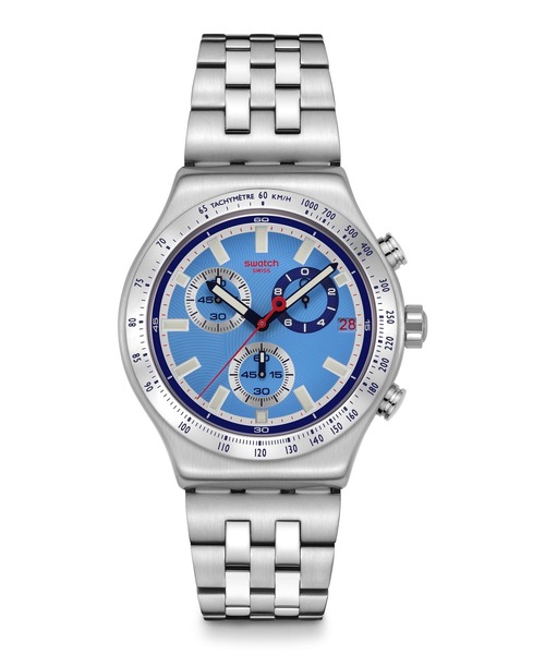 SWATCH(スウォッチ)の「MIDNIGHT IN THE MIRROR/MIDDAY IN THE MIRROR(アナログ腕時計・レディース・ブルー/ライトブルー・FREE)」の2枚目の写真