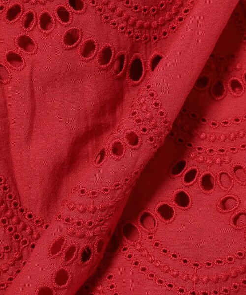 Demi-Luxe BEAMS（デミルクス ビームス）の「ne Quittez pas / ボイル ドット ノースリーブ ワンピース〈RED、ROYAL〉（ワンピース・レディース・レッド/ブルー系その他3・MEDIUM）」の15枚目の写真