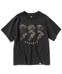 333スター 半袖Tシャツ-チャコール