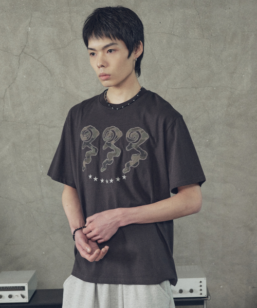 SUPERSUB(スーパーサブ)の「333スター 半袖Tシャツ-チャコール(Tシャツ/カットソー・レディース・その他・SMALL/MEDIUM/LARGE)」の8枚目の写真