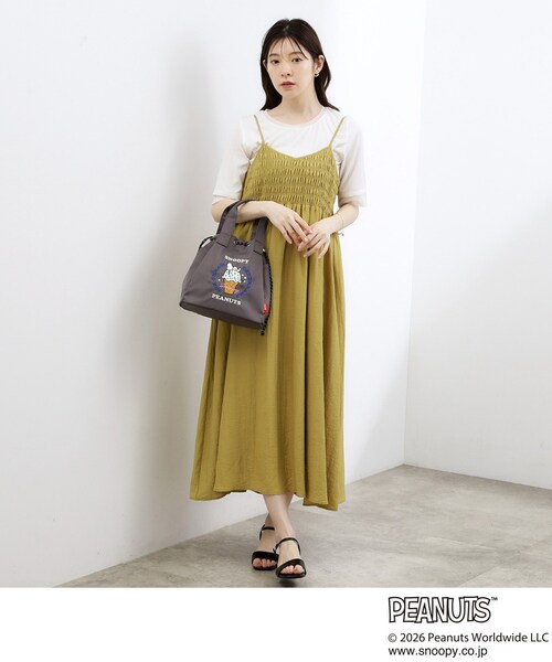 grove(グローブ)の「【PEANUTS】撥水巾着2WAYトート(トートバッグ・レディース・グレー/ダークグレー/ブラック・00)」の6枚目の写真