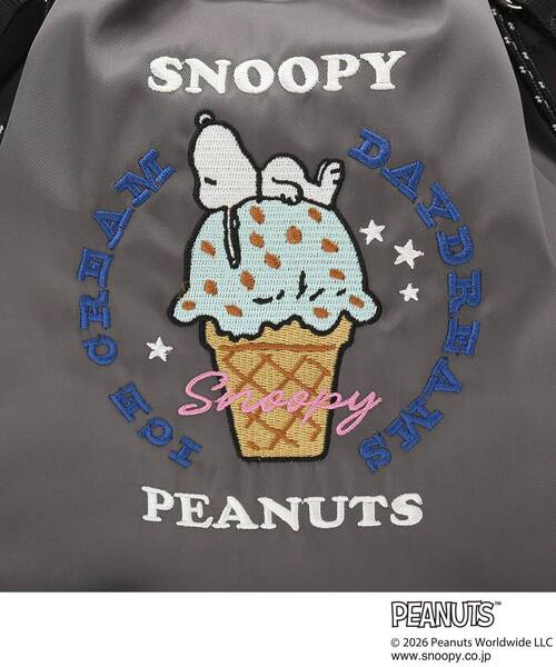 grove(グローブ)の「【PEANUTS】撥水巾着2WAYトート(トートバッグ・レディース・グレー/ダークグレー/ブラック・00)」の16枚目の写真