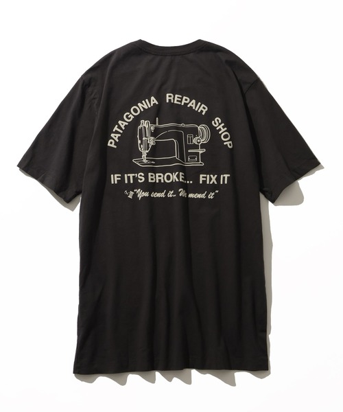 patagonia（パタゴニア）の「【Patagonia/パタゴニア】REPAIR SHOP T-SHIRT / リペアショップ 半袖Tシャツ（Tシャツ/カットソー・メンズ・スミクロ・S/M/L/XL/XXL）」の3枚目の写真