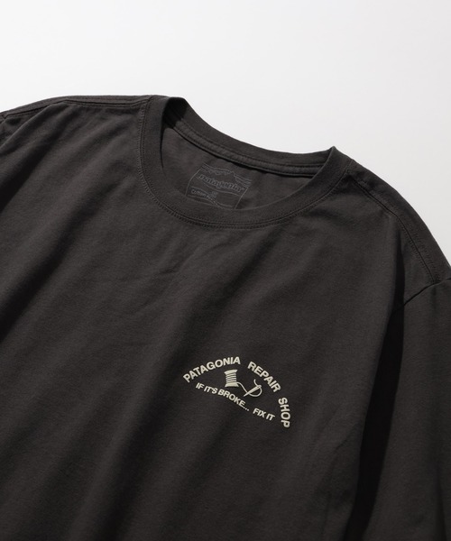 patagonia（パタゴニア）の「【Patagonia/パタゴニア】REPAIR SHOP T-SHIRT / リペアショップ 半袖Tシャツ（Tシャツ/カットソー・メンズ・スミクロ・S/M/L/XL/XXL）」の4枚目の写真