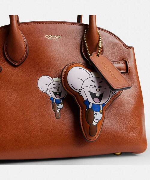 COACH（コーチ）の「【COACH | BRAIN DEAD】エンパイア キャリーオール バッグ 21・カチ マウス アンド チャーム（ショルダーバッグ・レディース・ブラウン系その他・ONE）」の9枚目の写真
