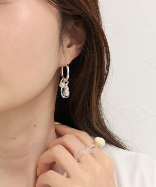 ジャラジャラアシメピアス（イヤリング）｜fredy emue（フレディエミュ