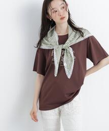 スカーフ付ビックTシャツ