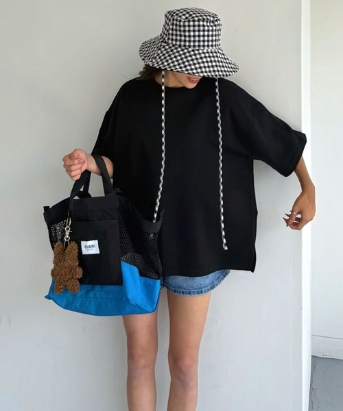 CHERI since1985(シェリ)の「オーバーサイズデイリーハグtee(Tシャツ/カットソー・レディース・レッド/ホワイト/ブラック・FREE)」の18枚目の写真